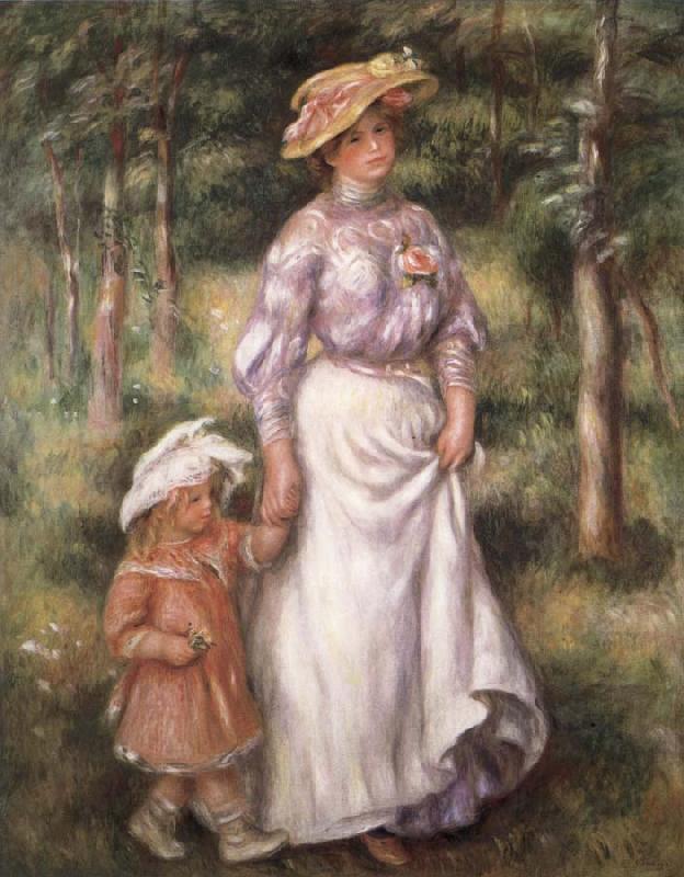 Pierre Renoir The Promenade oil painting image